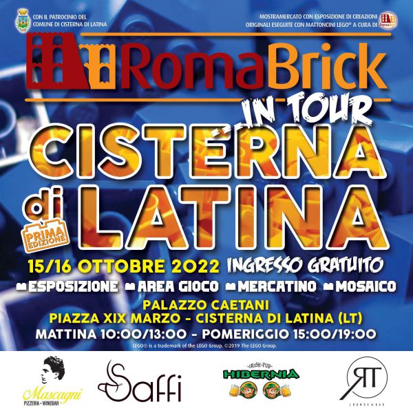RomaBrick in tour a Cisterna di Latina 2022